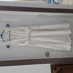 eShakti Cream Dress with front tie, 16